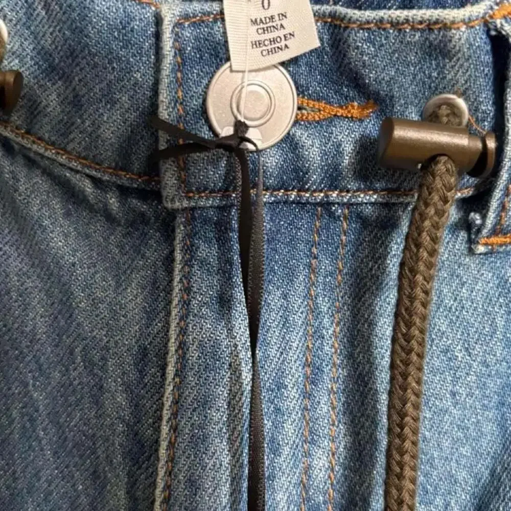 Future Collective Mixed-Fabric Barrel Leg Cargo Jeans Size 0